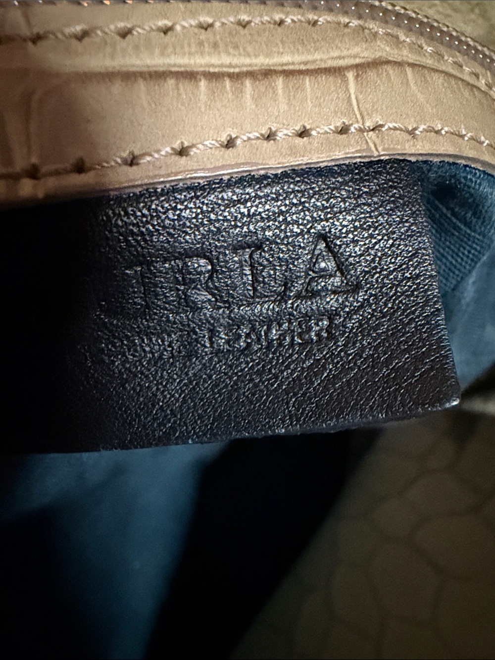 Furla Croc-Embossed Leather Tote Bag - Picture 14 of 15